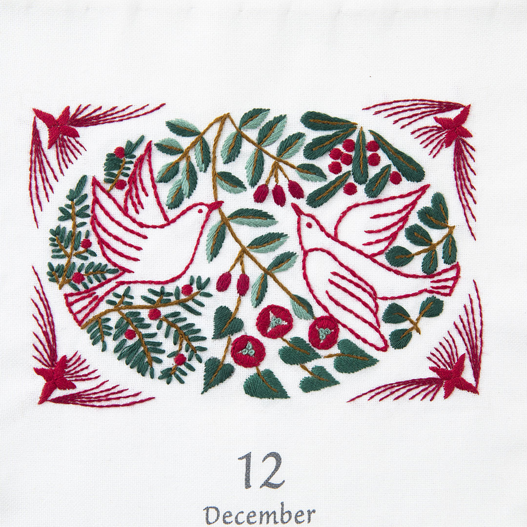 Monthly Embroidery Design「聖夜のきらめき」マカベアリス