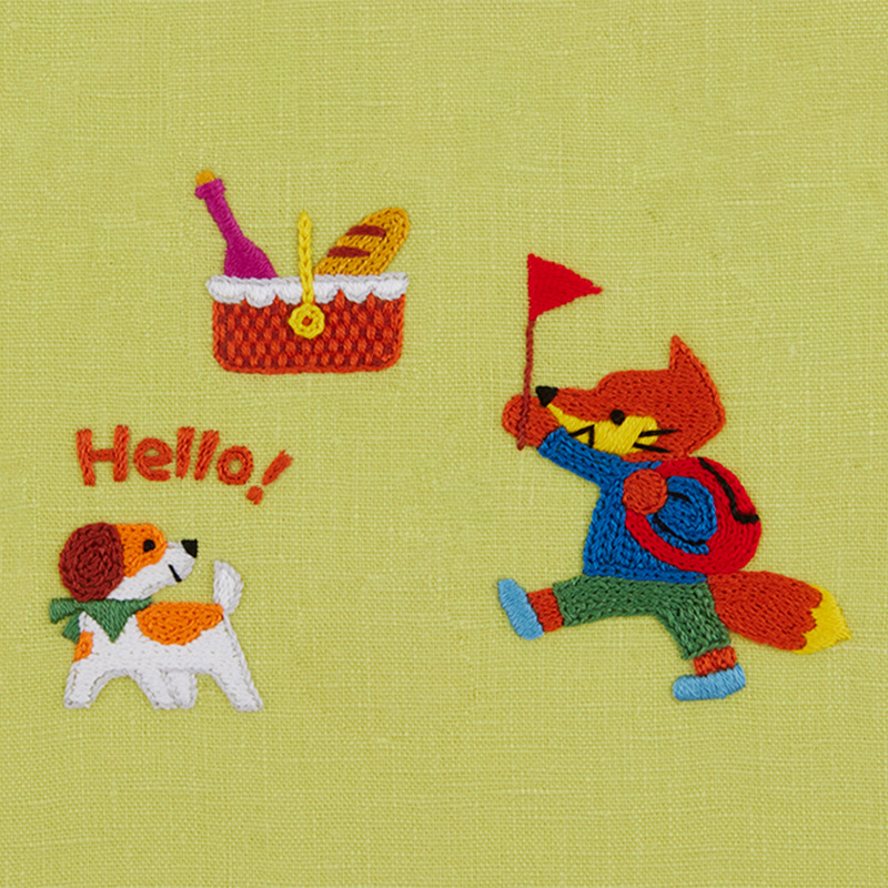 サタケシュンスケさんの刺しゅうワッペン「ピクニック」