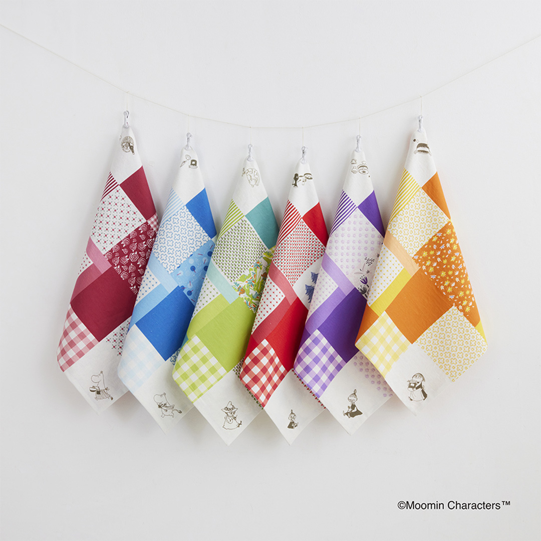 ムーミン 刺し子のマルチクロス〈おまとめセット〉