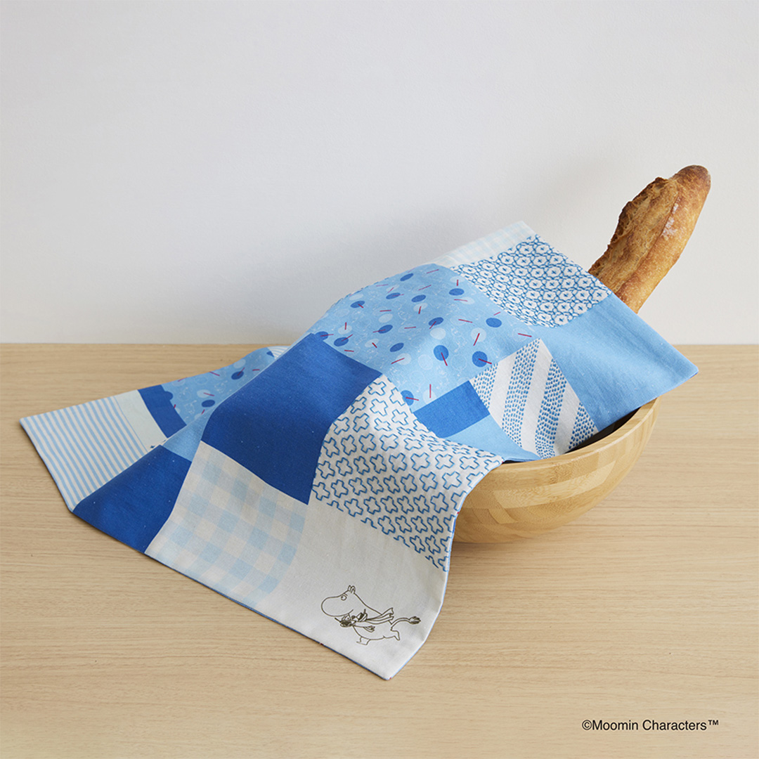 ムーミン 刺し子のマルチクロス〈ムーミントロール〉