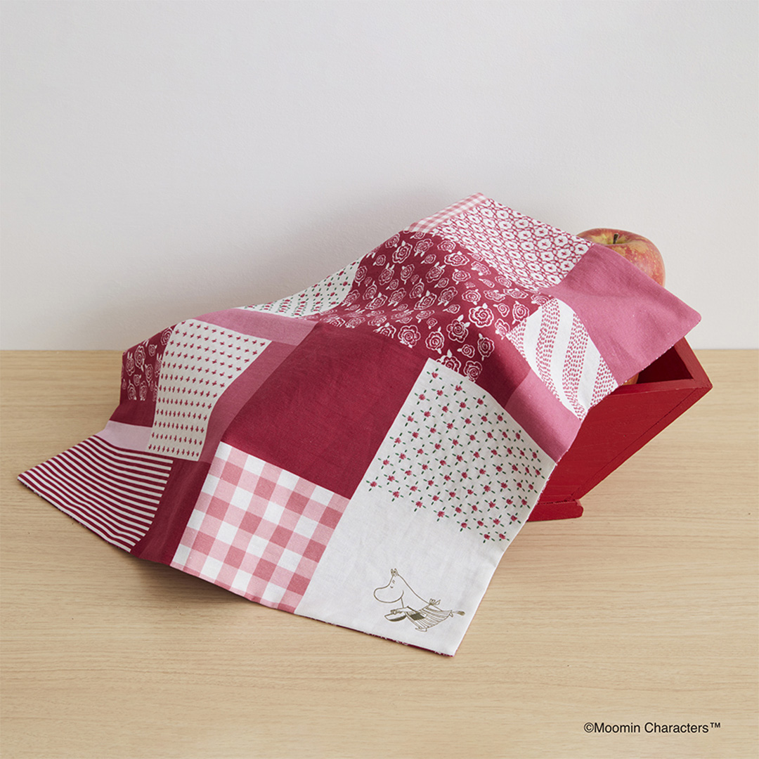 ムーミン 刺し子のマルチクロス〈ムーミンママ〉