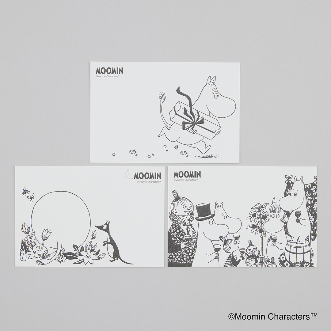 ムーミン　ポストカード3枚セット〈ムーミントロール〉