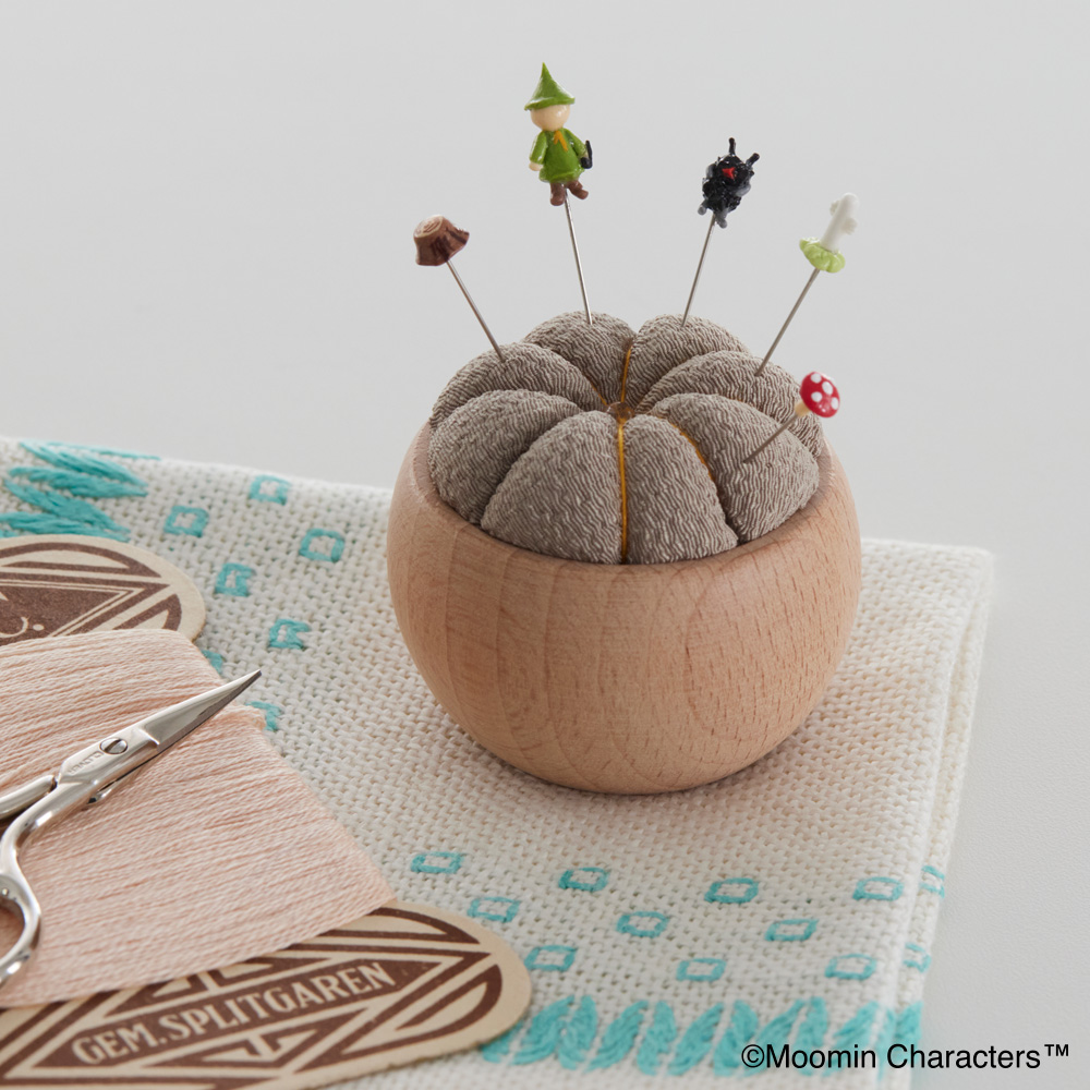 ムーミン ミニチュアまち針＆針山〈森の散歩道〉