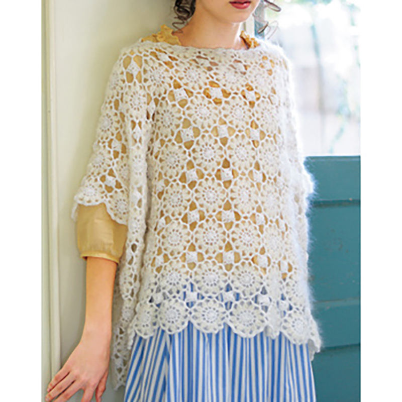 〈レシピ〉モチーフつなぎのプルオーバー