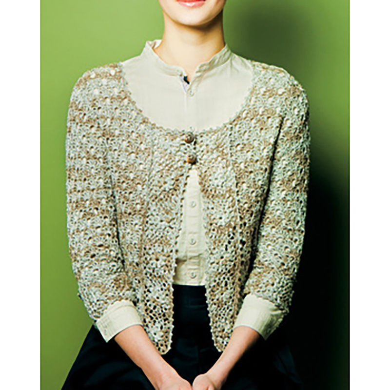 〈レシピ〉連続モチーフのカーディガン