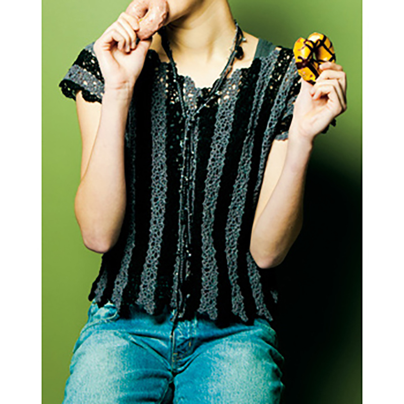 〈レシピ〉連続モチーフのプルオーバーとラリエット