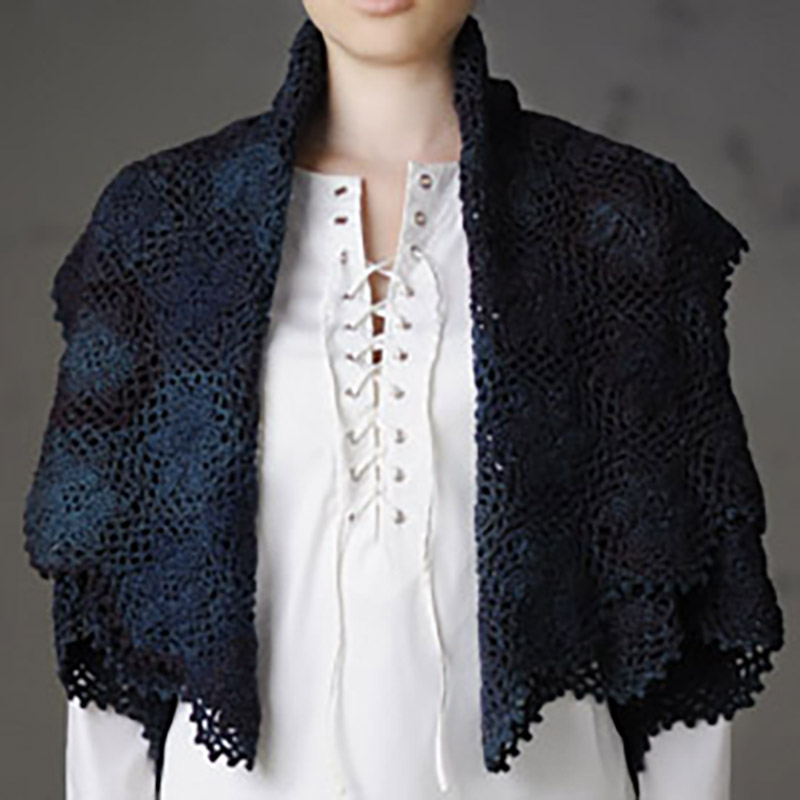 〈レシピ〉六角形モチーフのボレロ