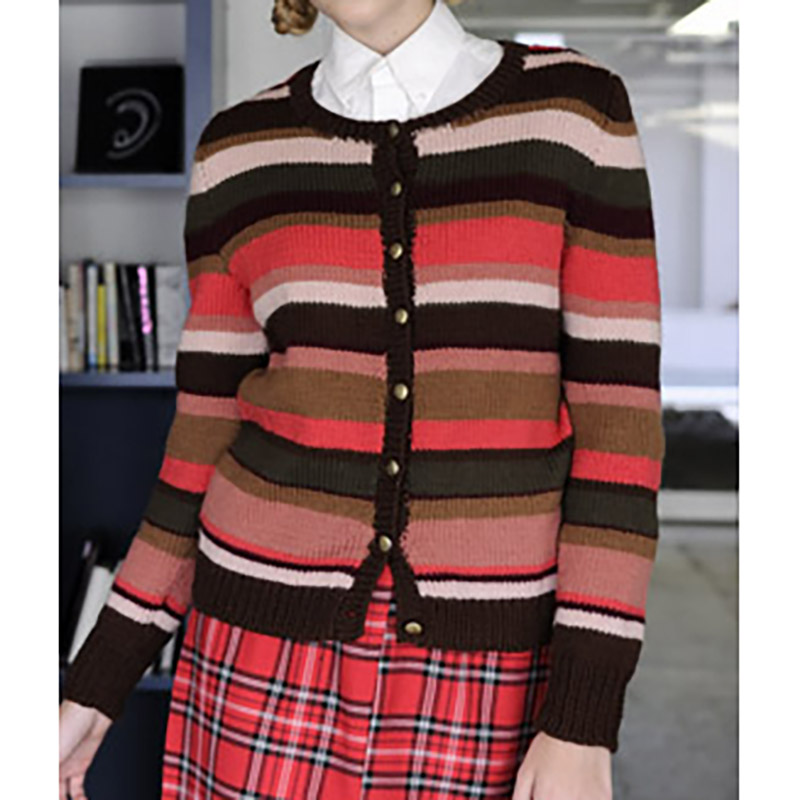 〈レシピ〉　マルチボーダー・カーディガン