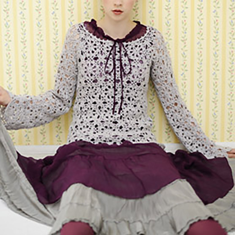 〈レシピ〉モチーフつなぎのプルオーバー