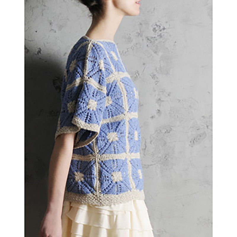 〈レシピ〉モチーフつなぎのプルオーバー