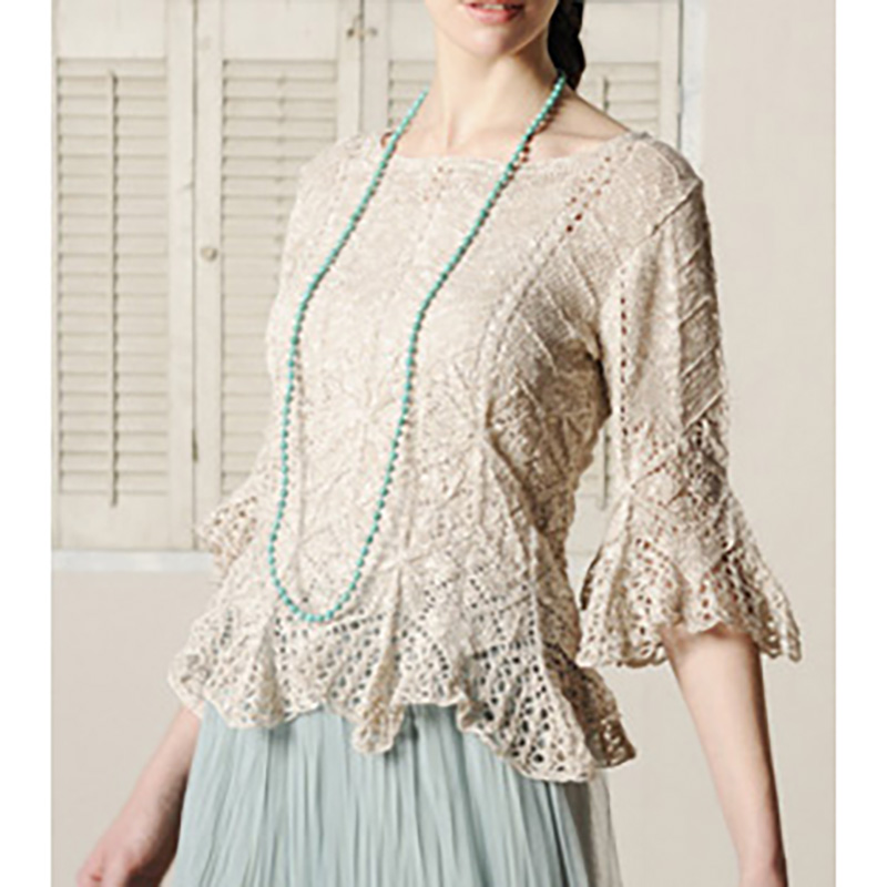 〈レシピ〉六角形モチーフのプルオーバー