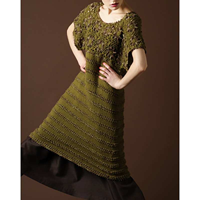 〈レシピ〉モチーフつなぎのワンピース