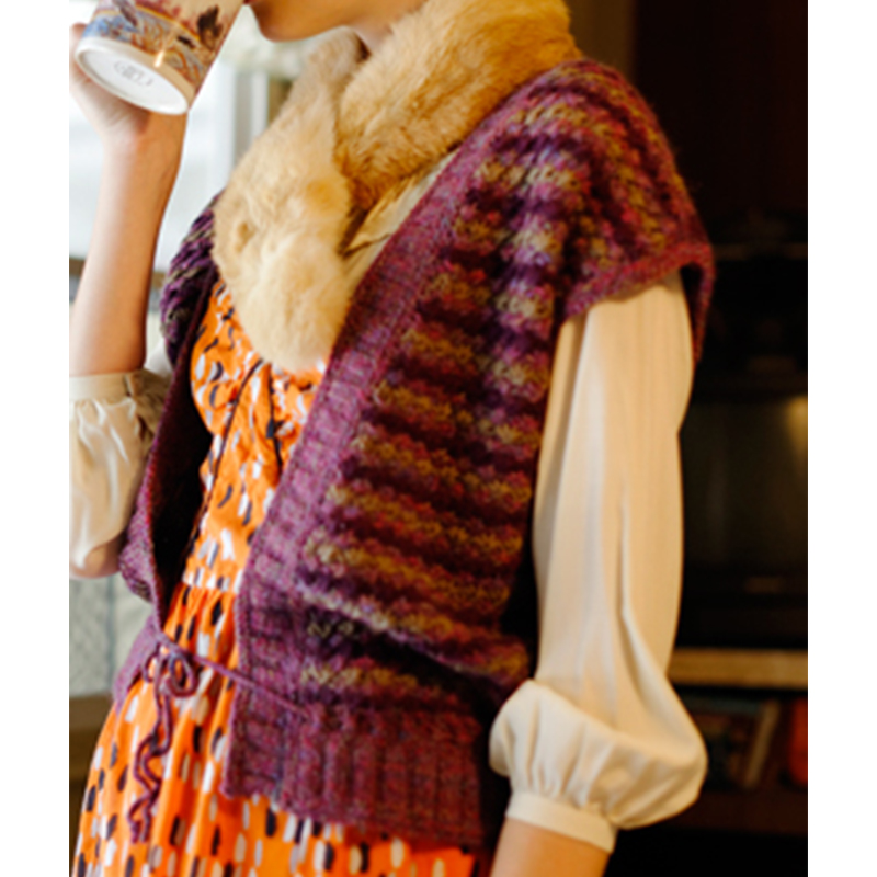 〈レシピ〉ボーダー柄ベスト