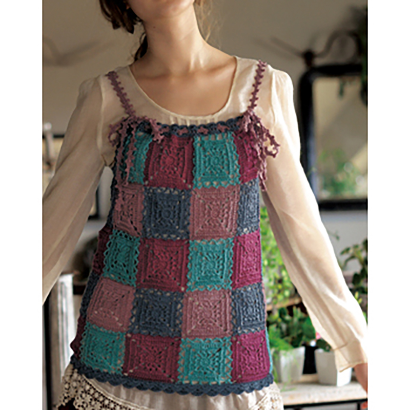 〈レシピ〉モチーフつなぎのキャミソール