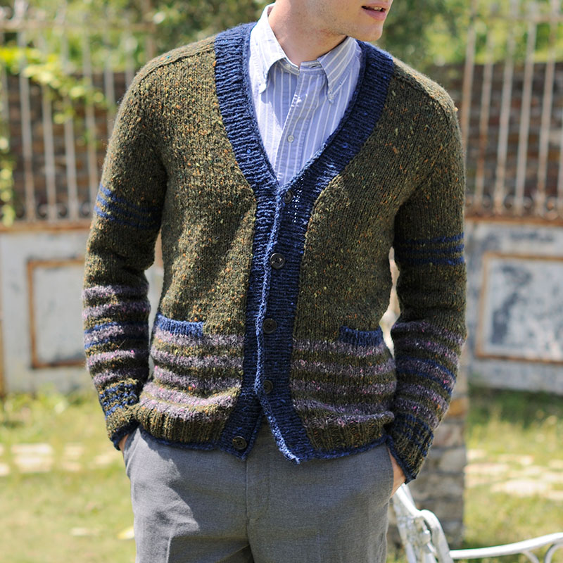 〈レシピ〉スクールカーディガン(メンズ)