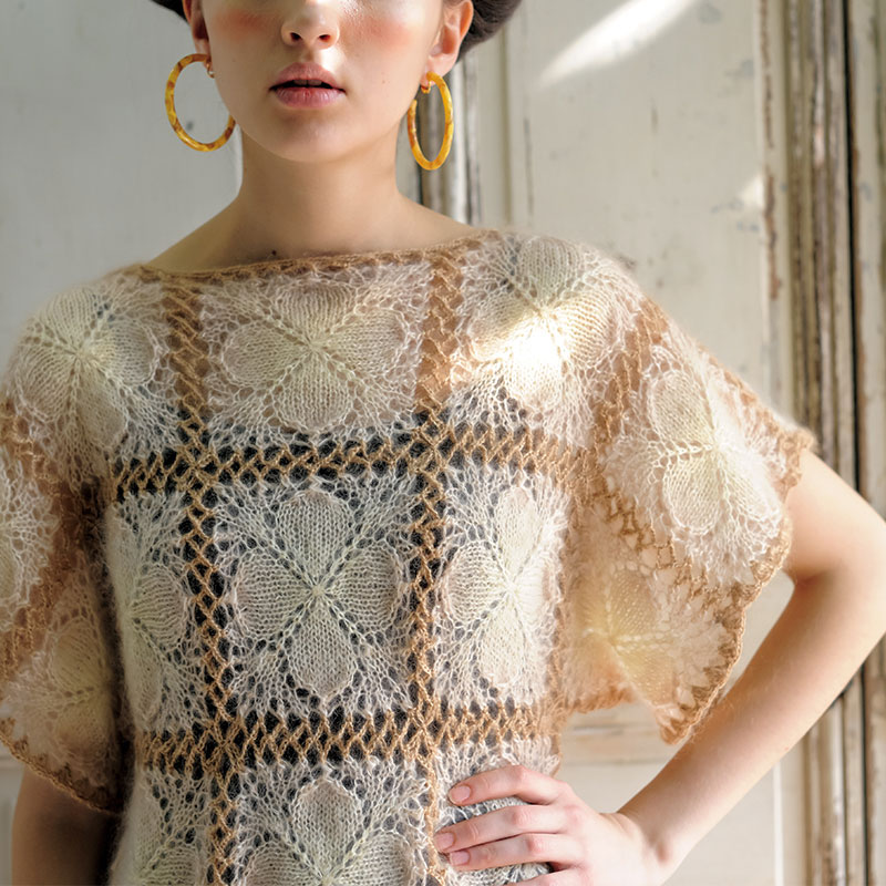 〈レシピ〉モヘアのモチーフつなぎプルオーバー