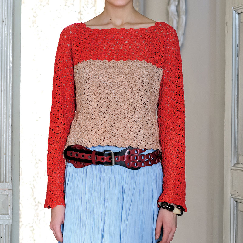 〈レシピ〉連続モチーフのプルオーバー