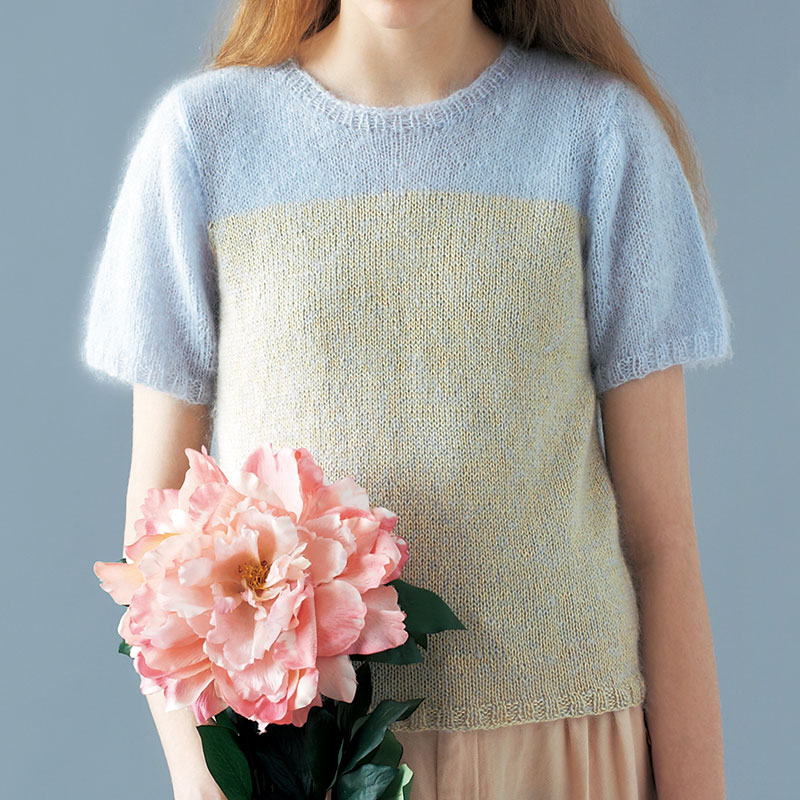 〈レシピ〉モヘアの半袖プルオーバー