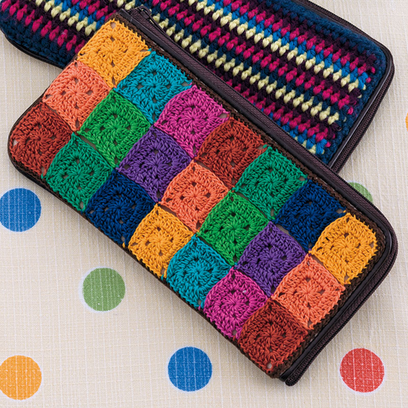 〈レシピ〉モチーフつなぎのウォレット