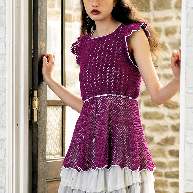 〈レシピ〉フリルレースのチュニック