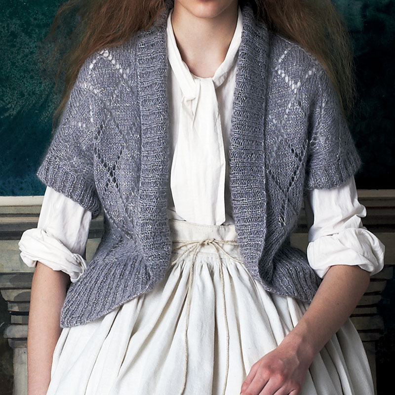 〈レシピ〉ダイヤ柄のボレロ