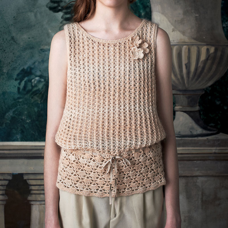 〈レシピ〉シルクモヘアのギャザーチュニック