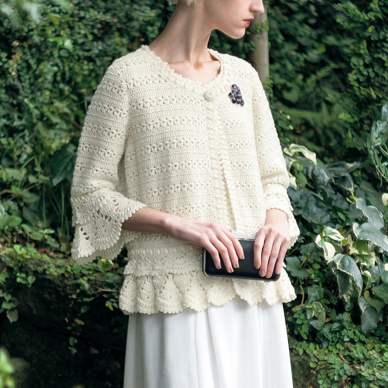 〈レシピ〉生なりのカーディガン