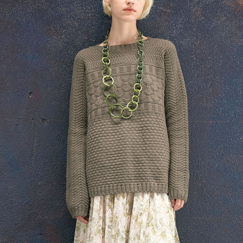 〈レシピ〉茶色のプルオーバー