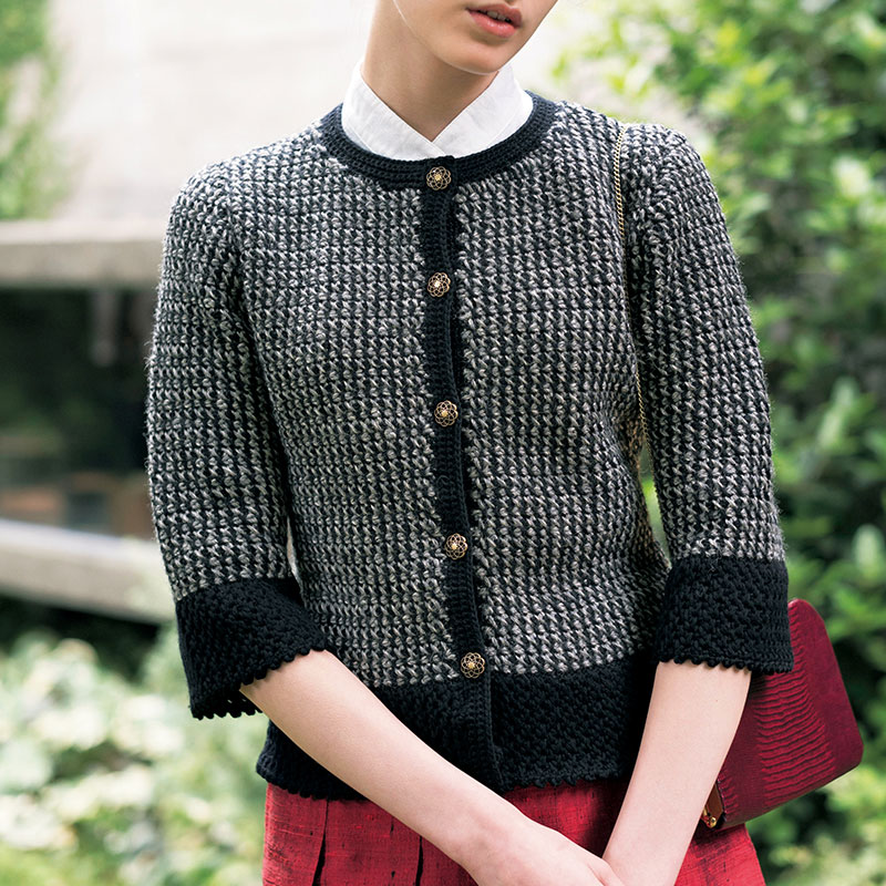 〈レシピ〉アフガン編みのジャケット