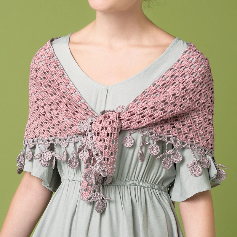 〈レシピ〉ピンクのショール