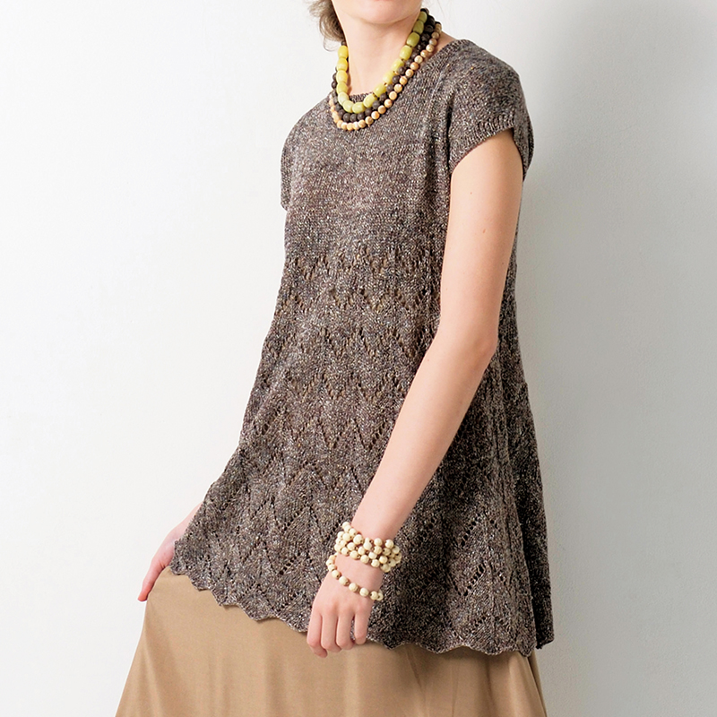 〈レシピ〉茶色のフレンチスリーブプルオーバー