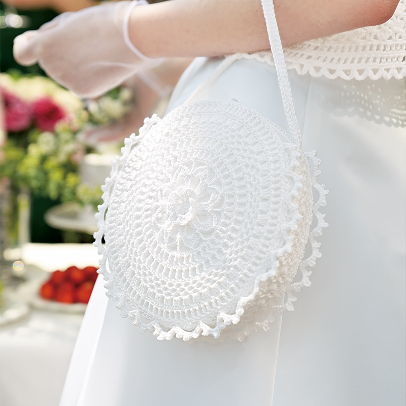 〈レシピ〉円形モチーフのバッグ