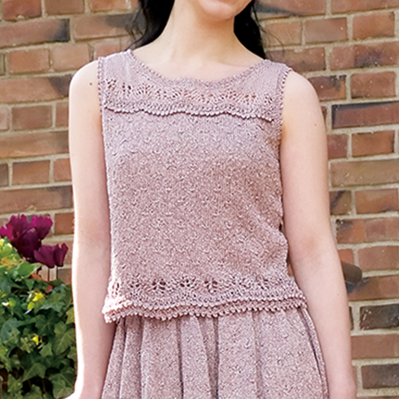 〈レシピ〉ピンクのツーピース（ノースリーブ）