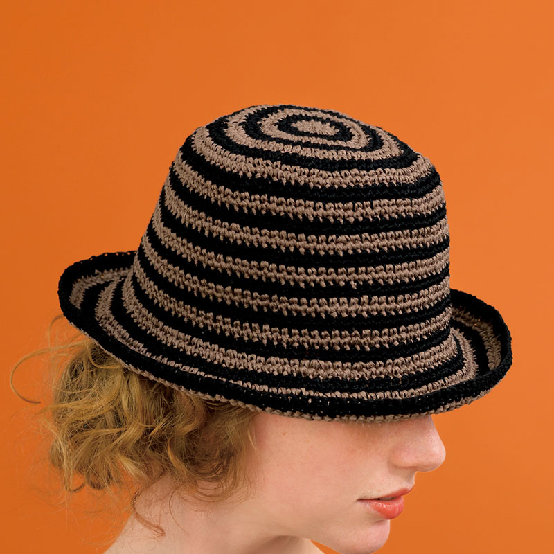 〈レシピ〉黒と茶の帽子