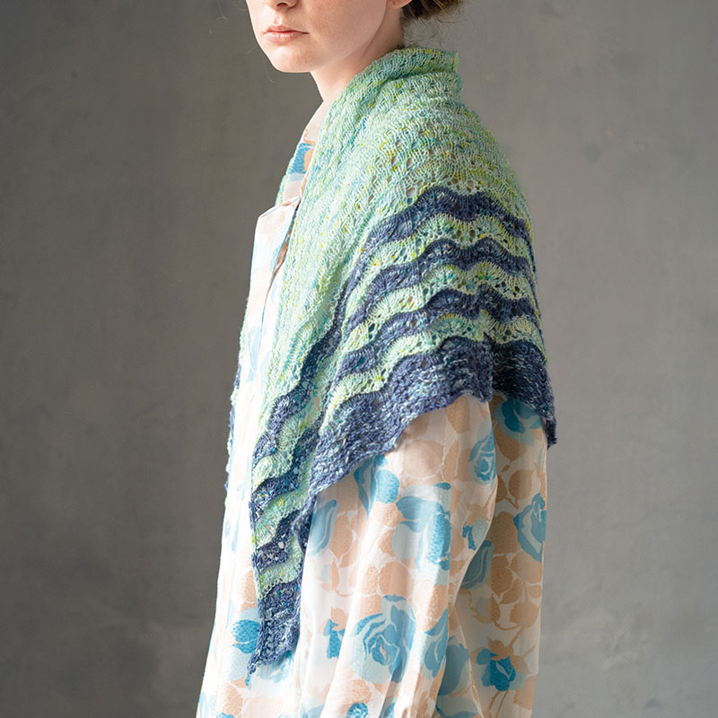 〈レシピ〉三角ショールとポーチ