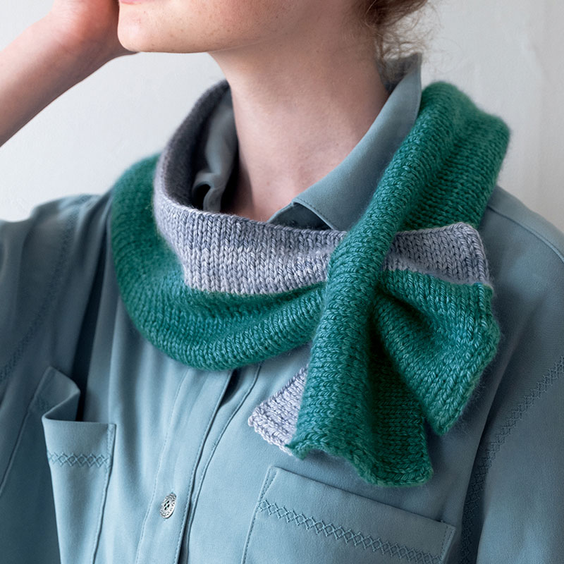 〈レシピ〉2ホールショートマフラー