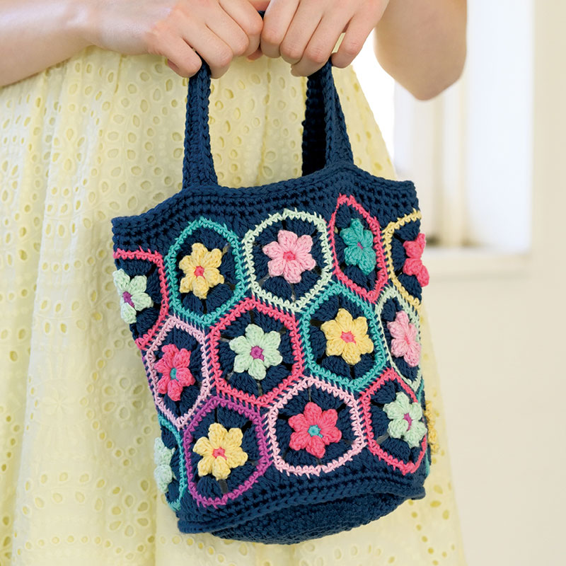 〈レシピ〉パプコーンフラワーのバッグとミニストール