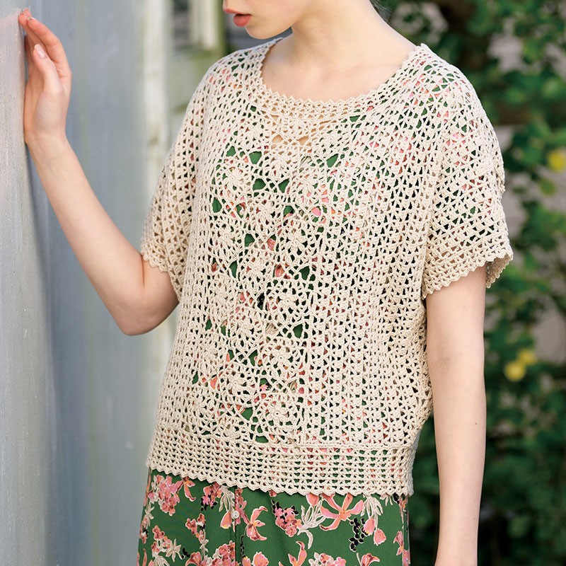 〈レシピ〉連続モチーフのプルオーバー