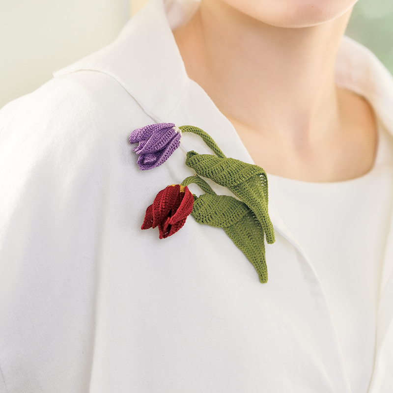 〈レシピ〉チューリップのコサージュ