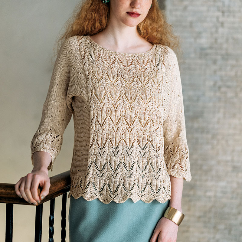 〈レシピ〉ジグザグレースのプルオーバー