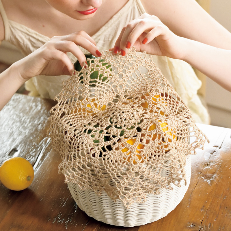 〈レシピ〉パイナップル模様のドイリー