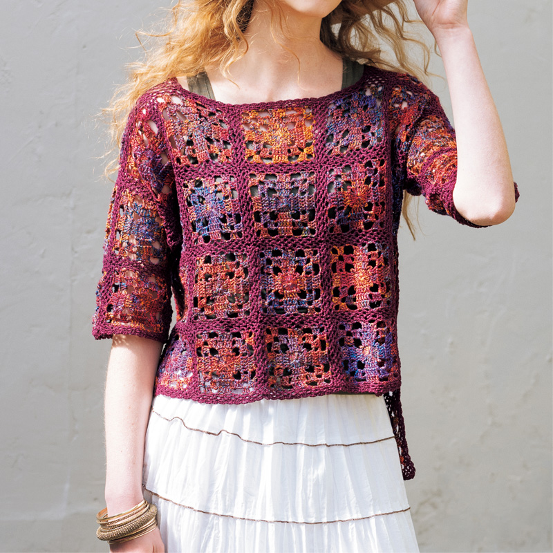 〈レシピ〉モチーフつなぎのプルオーバー