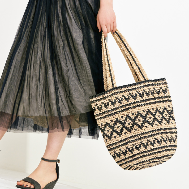 〈レシピ〉編み込みのショルダーバッグ