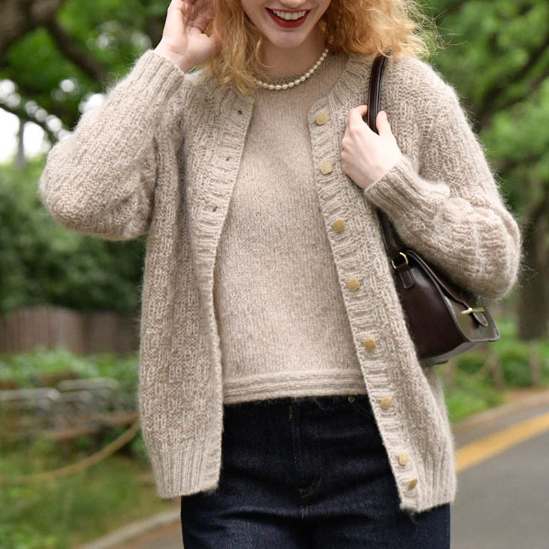 〈レシピ〉薄茶のアンサンブル