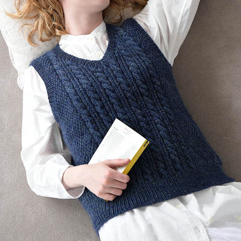 〈レシピ〉交差模様のベスト