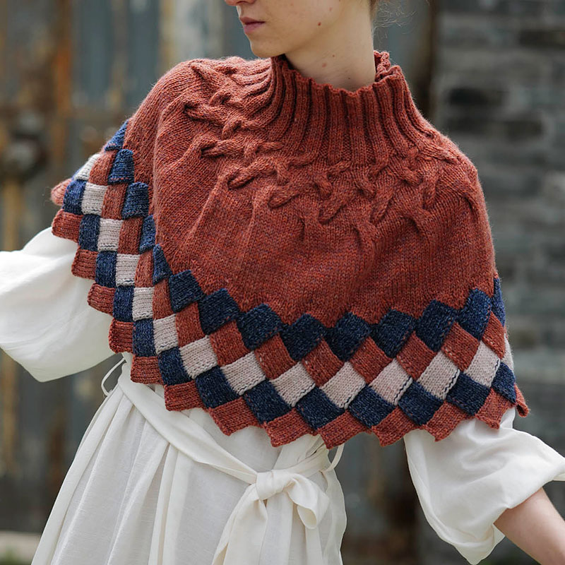 〈レシピ〉バスケット編みのポンチョ