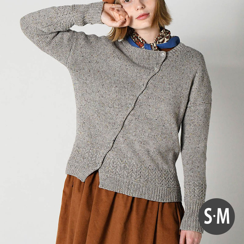 〈レシピ〉斜めあきのカーディガン ［S・M］
