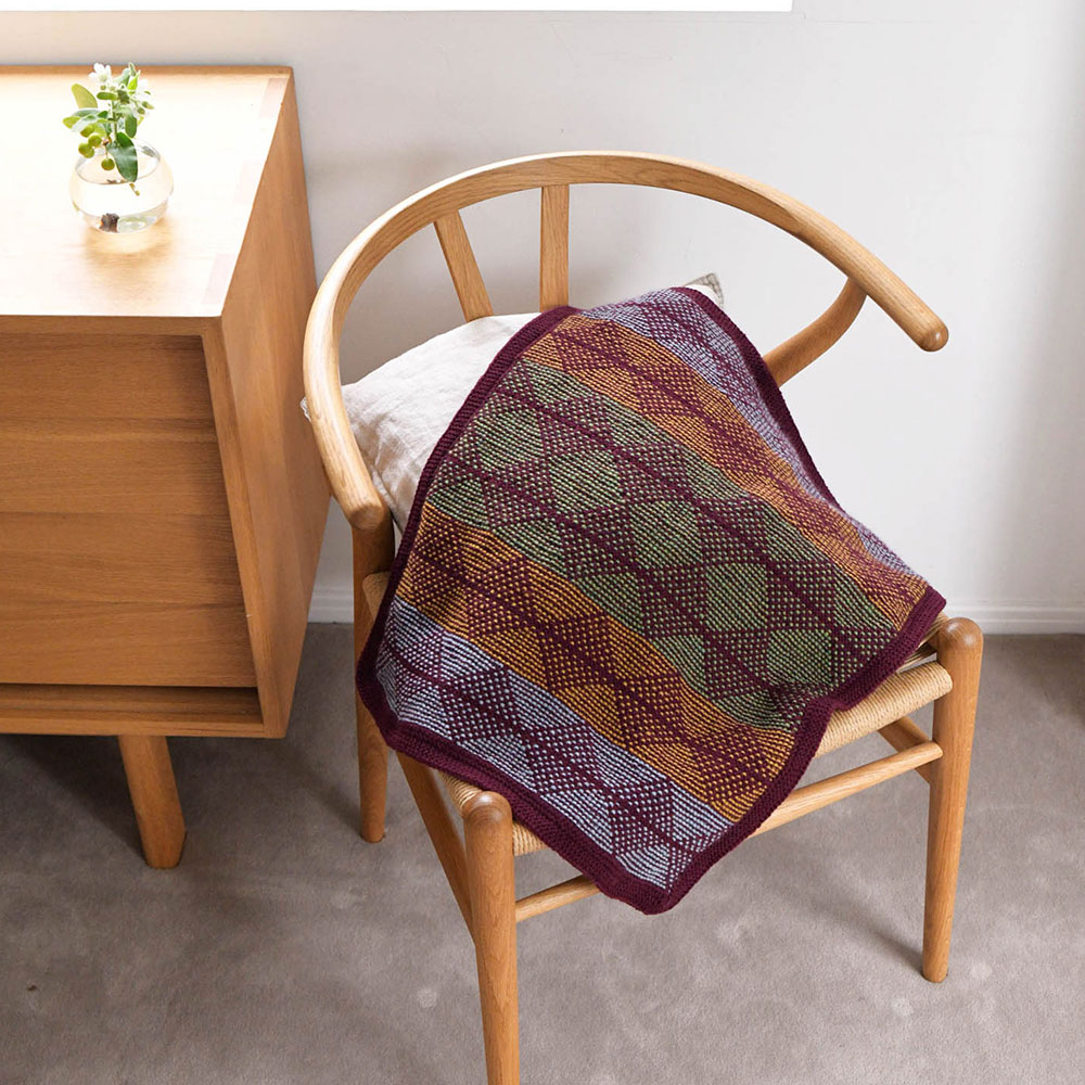 〈レシピ〉変わりガーター編みのひざかけ