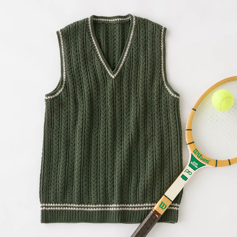 〈レシピ〉深緑のメンズベスト