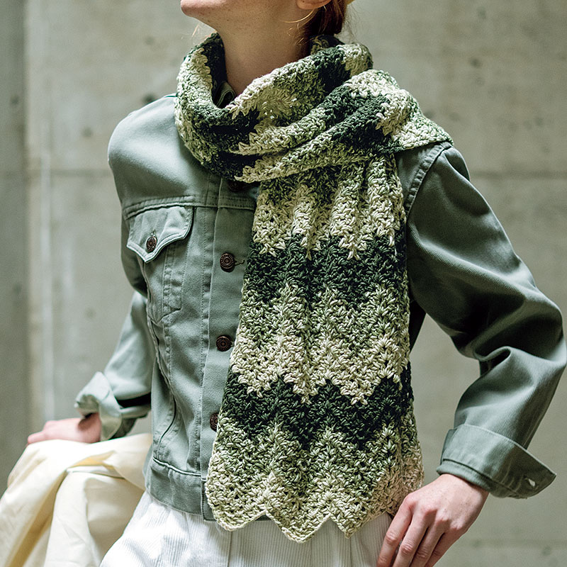 〈レシピ〉ジグザグ模様のショール